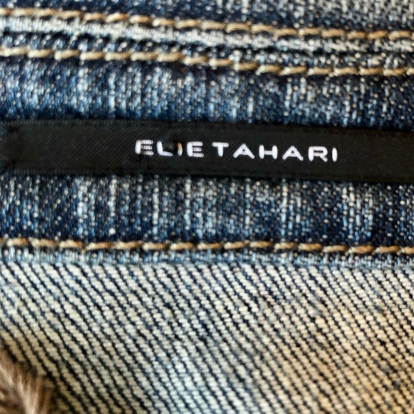 Elie Tahari Denim Jacket Size Small - Picture 3 of 16
